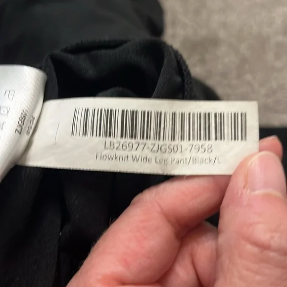 Quince Flow Knit Wide Leg Black Pant Size L - Picture 8 of 9